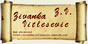 Živanka Vitlešević vizit kartica
